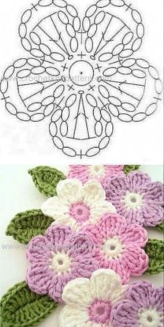 best crochet flowers with graphics 4