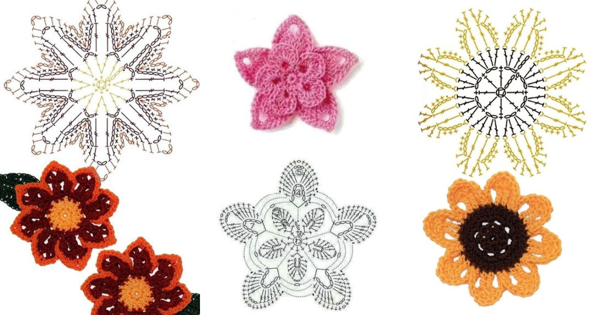 best crochet flowers with graphics