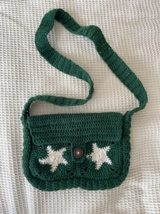 best crochet messenger bag ideas 8