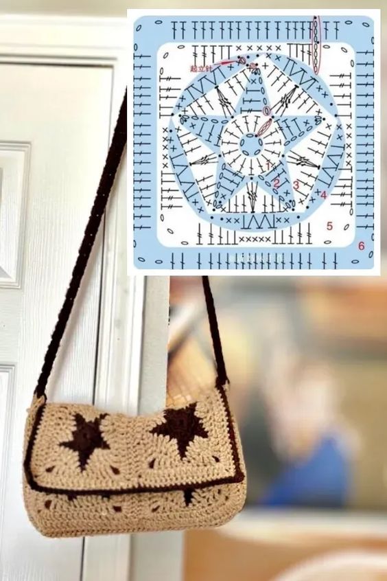 best crochet messenger bag ideas 9