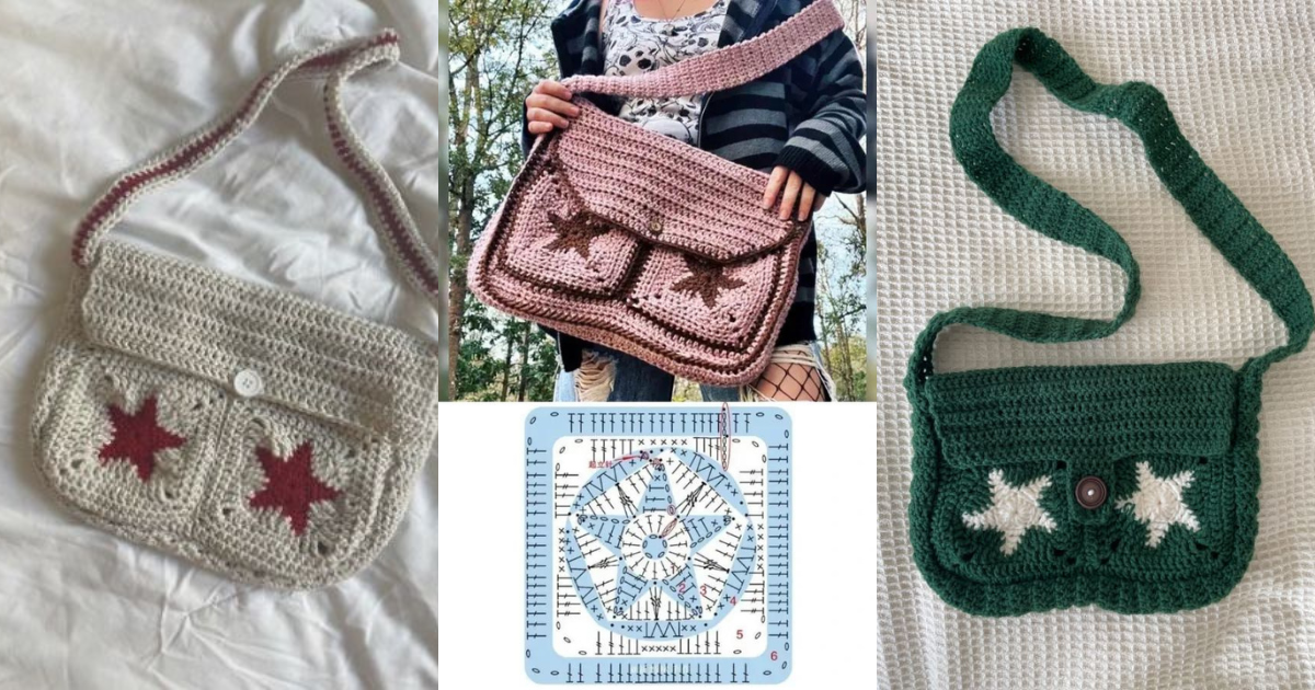 best crochet messenger bag ideas
