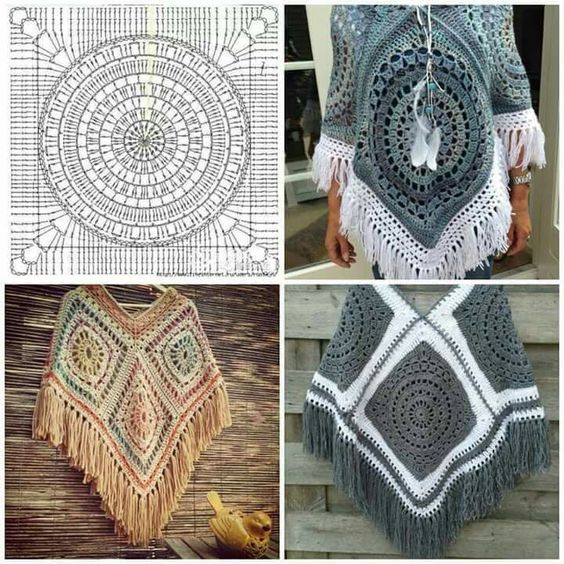 blanket poncho crochet pattern 3