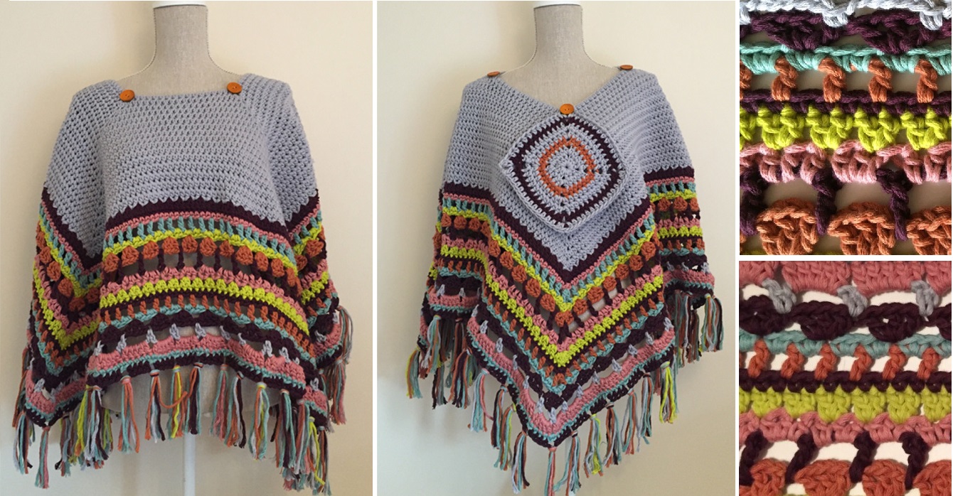 blanket poncho crochet