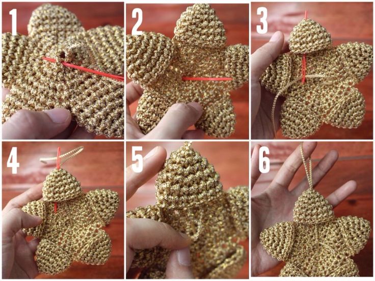 brighten up your christmas tree with crochet stars 3