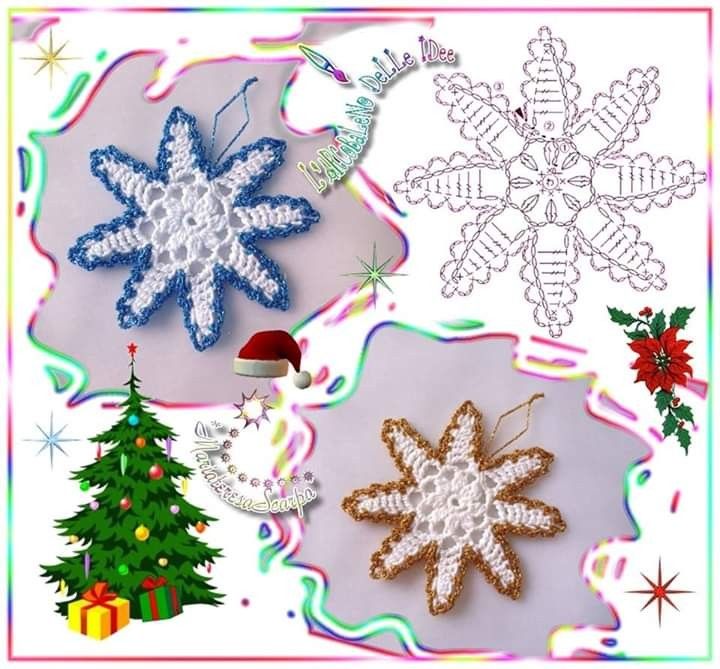 brighten up your christmas tree with crochet stars 5