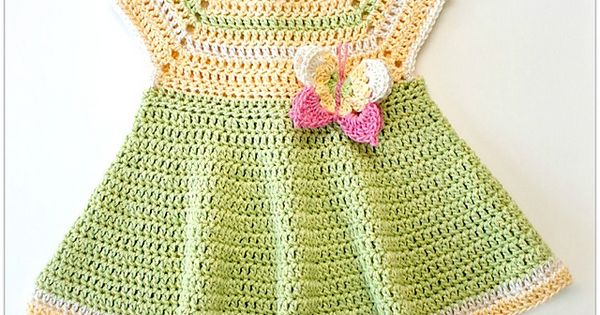butterfly crochet dress