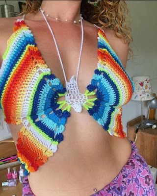 butterfly crochet top tuto ideas