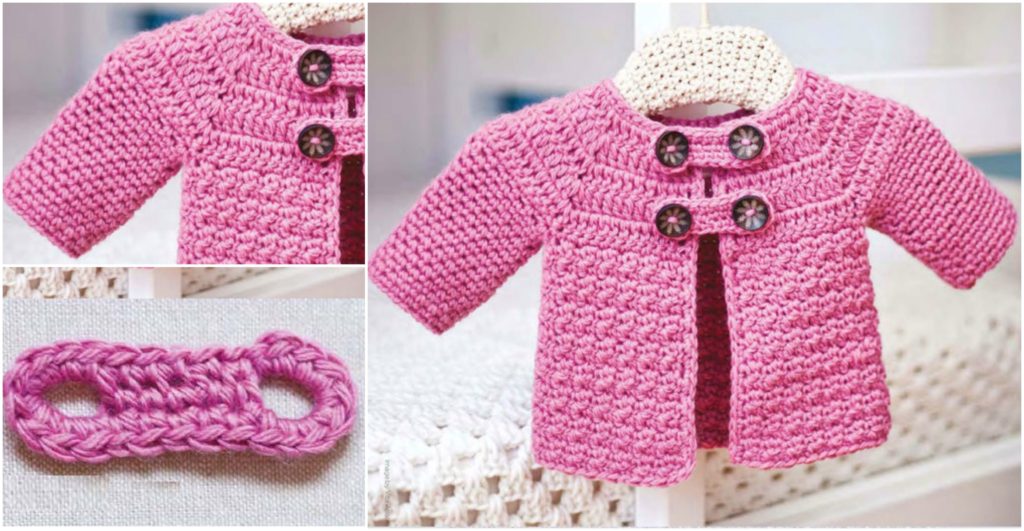 buttoned baby jacket