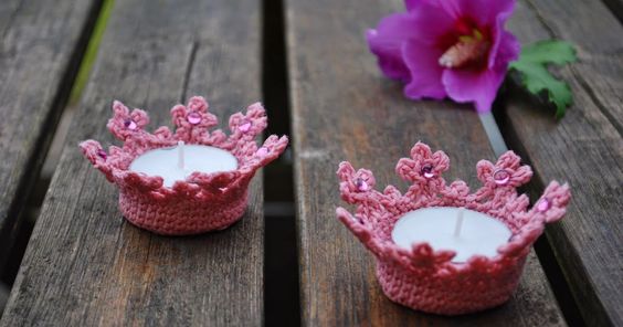 candle holder crochet pattern 6