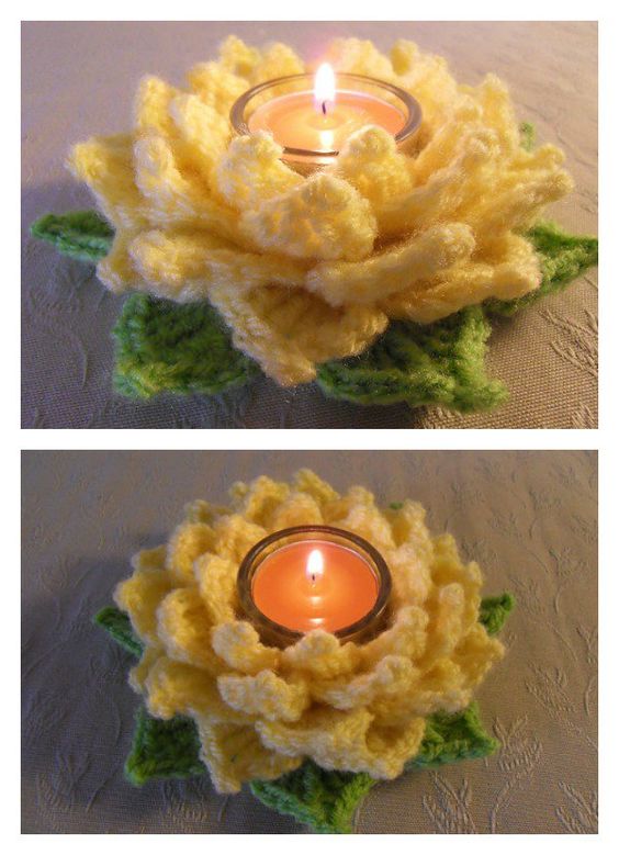 candle holder crochet pattern 7