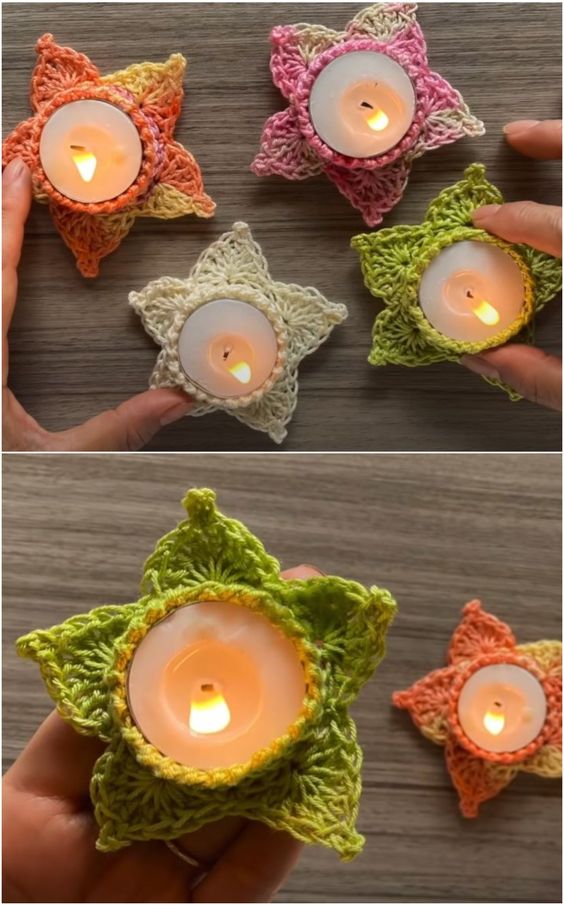 candle holder crochet pattern 9