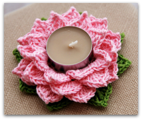 candle holder crochet pattern