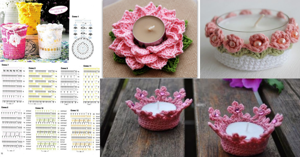 Candle Holder Crochet Pattern