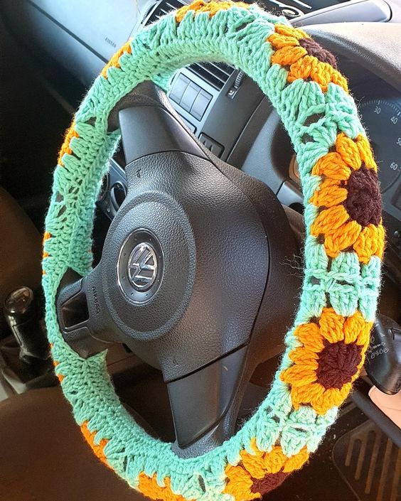 car steering wheel cover crochet patterns 3