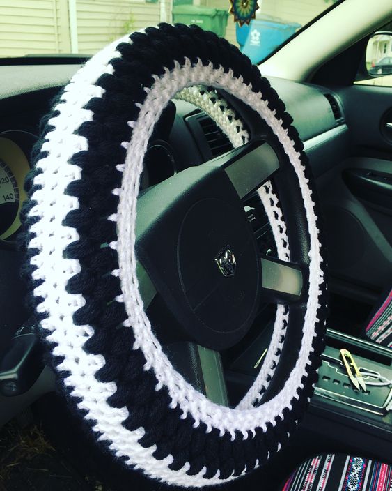 car steering wheel cover crochet patterns 5