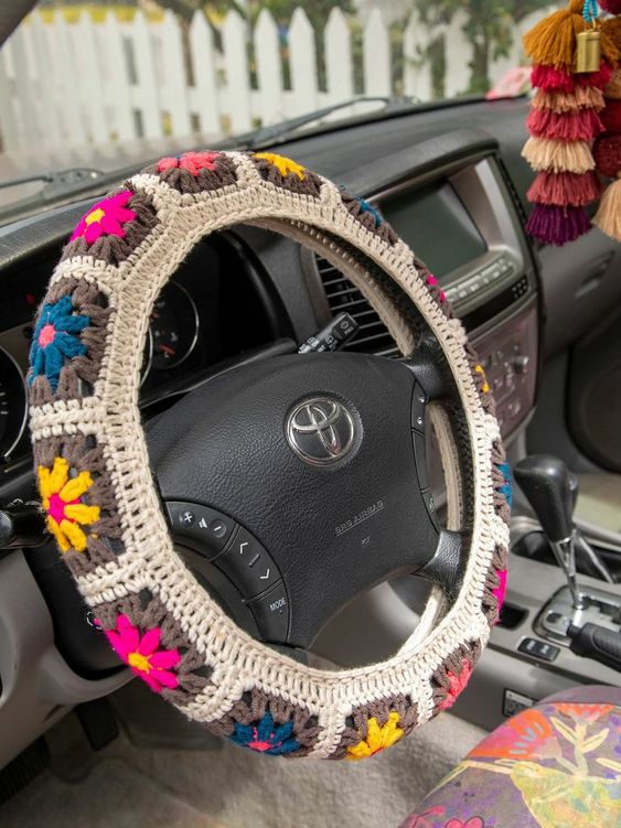 car steering wheel cover crochet patterns 6