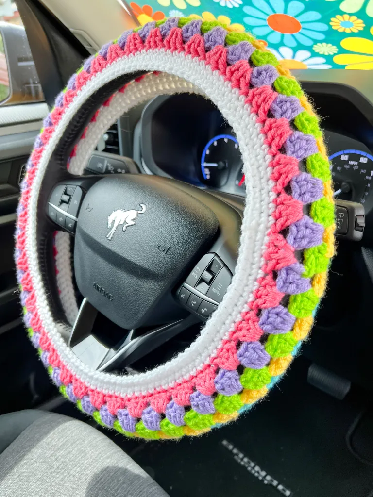 car steering wheel cover crochet patterns