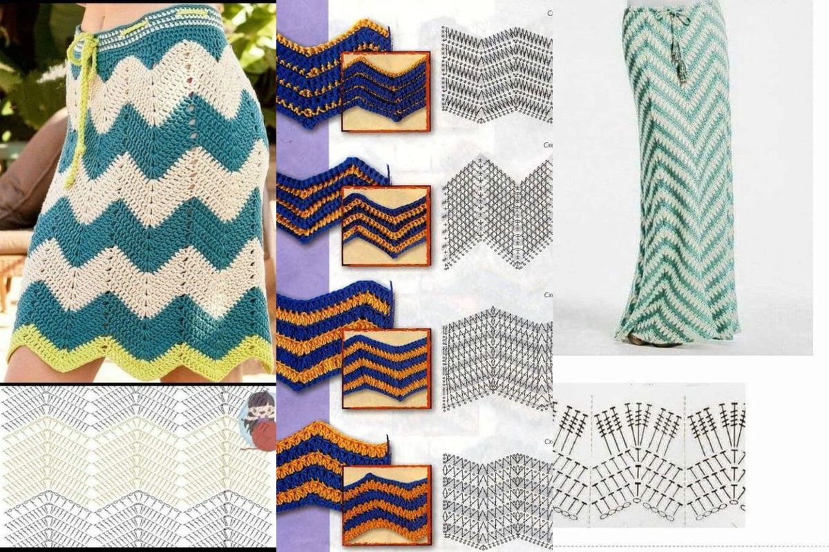 chevron skirt crochet pattern 9