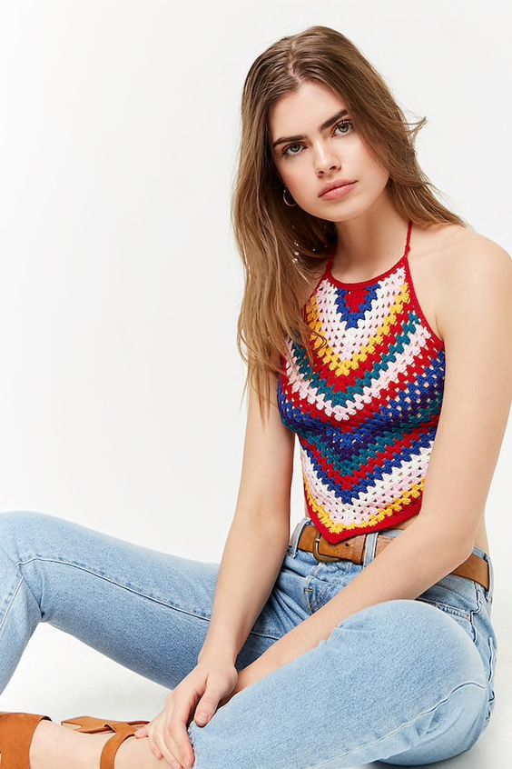 chevron top crochet ideas 4