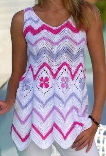 chevron top crochet ideas