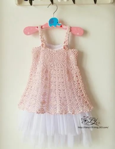 childrens crochet dress graphic