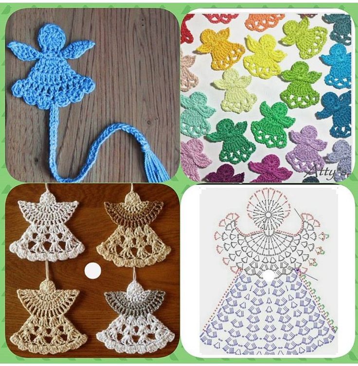 christmas bookmark crochet ideas 1