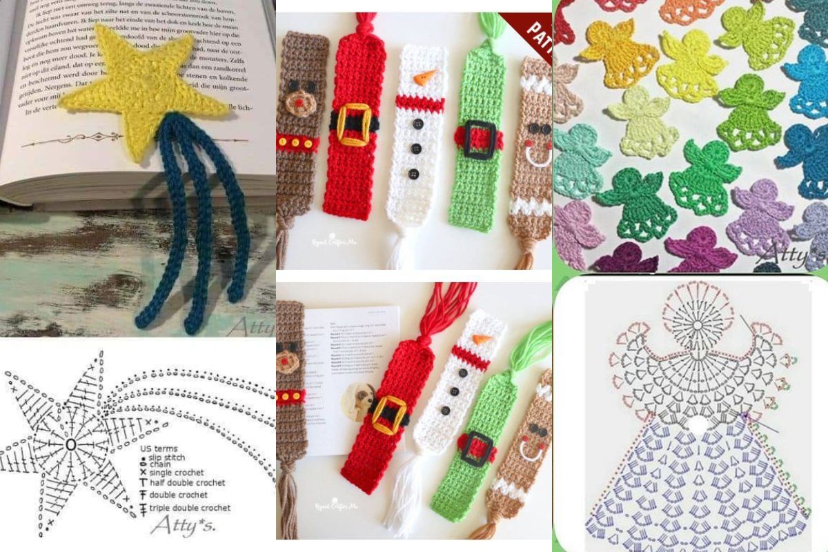 christmas bookmark crochet ideas 11