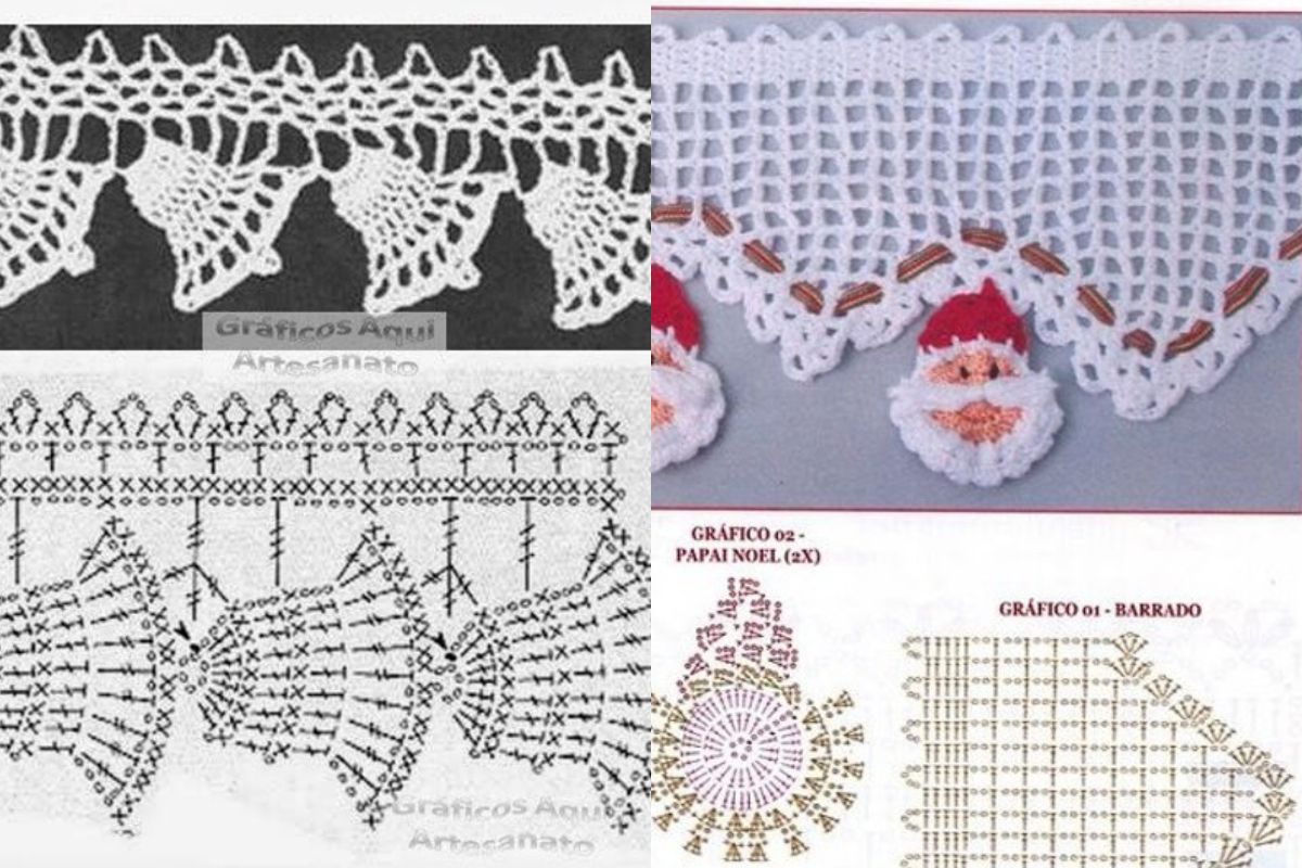 christmas crochet border ideas 8