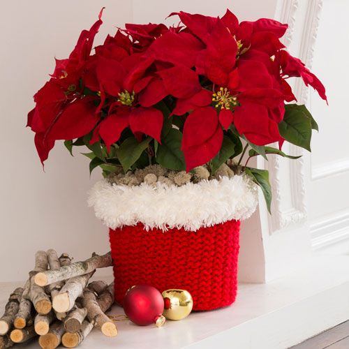 christmas crochet planter ideas 1