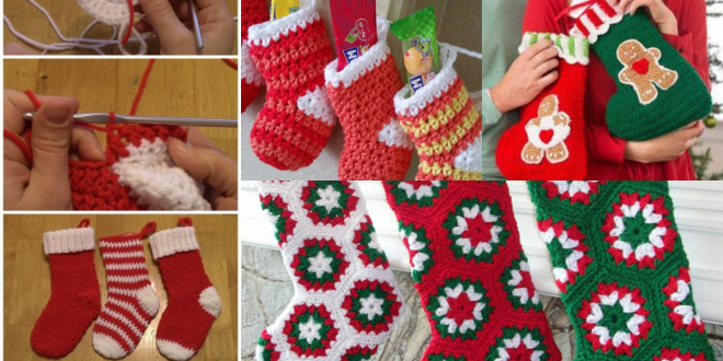 christmas crochet socks video ideas
