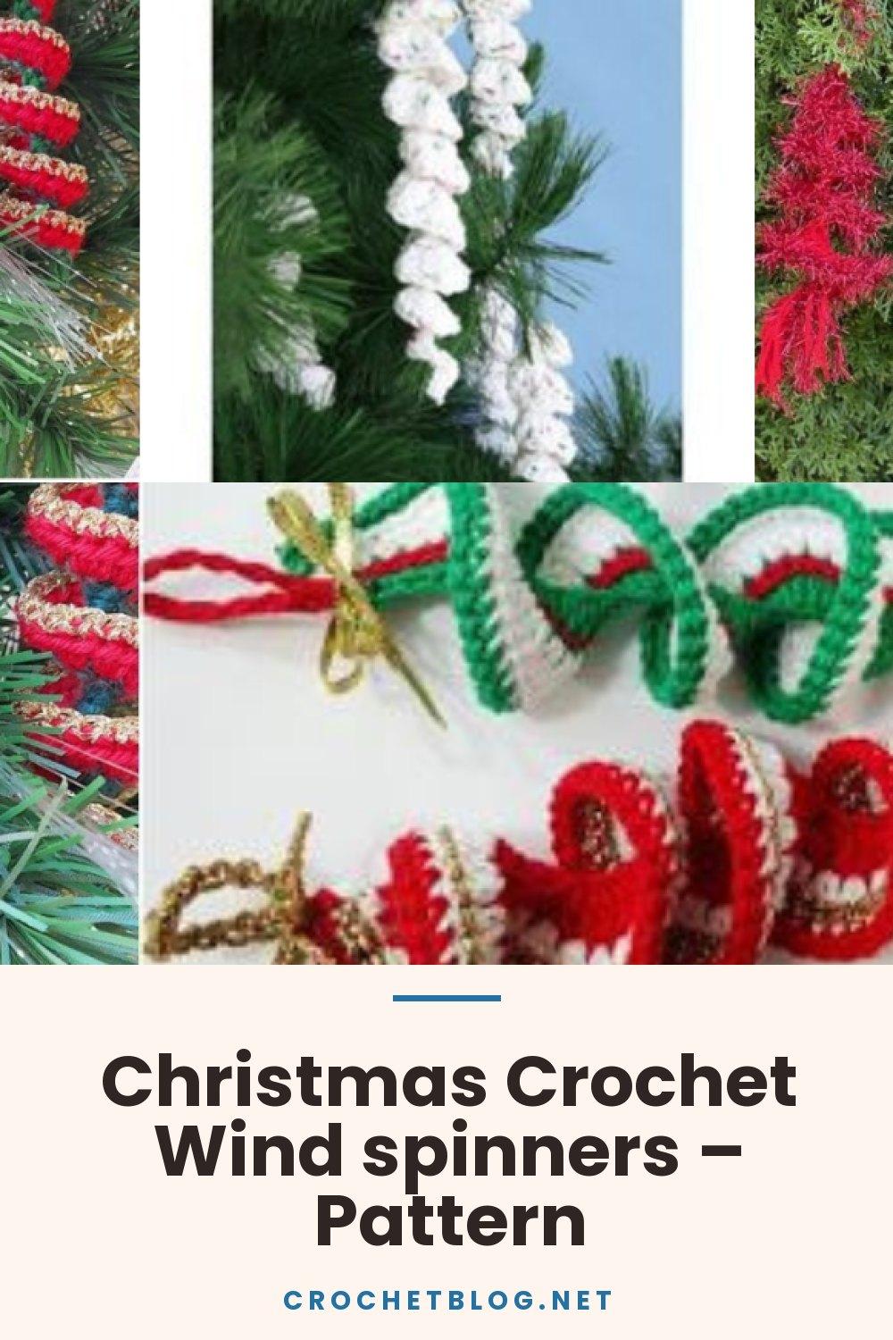 Christmas Crochet Wind spinners – Pattern