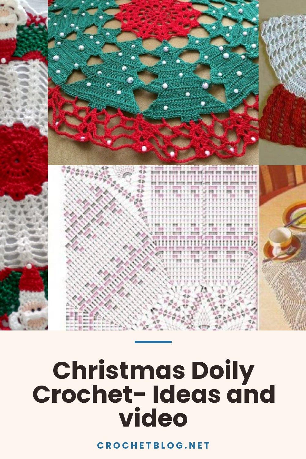 Christmas Doily Crochet- Ideas and video