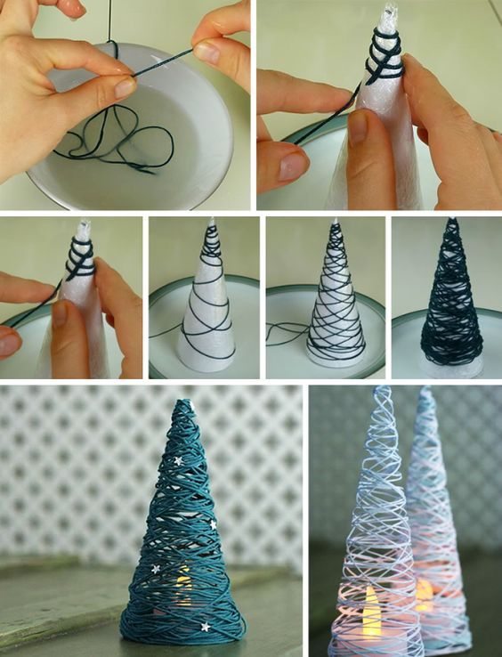 christmas ornaments made with string 1