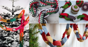 christmas paper chain decoration crochet