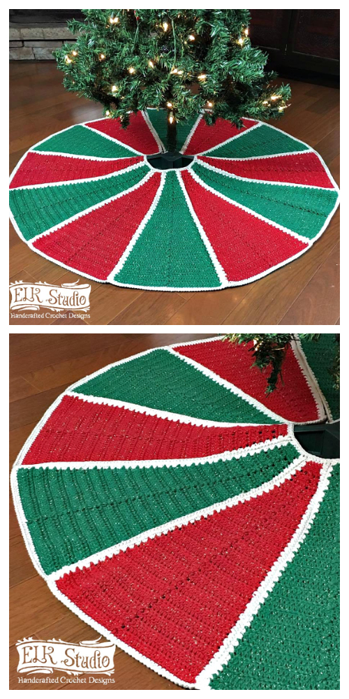 christmas tree skirt crochet patterns