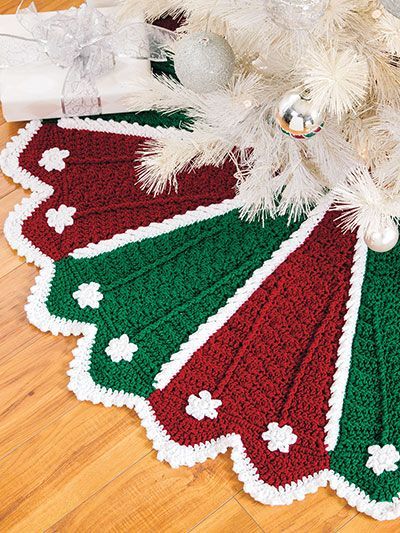 christmas tree skirt crochet