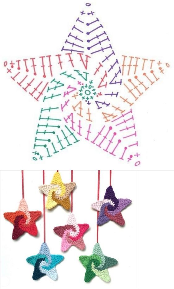 christmas tree topper crochet ideas 8