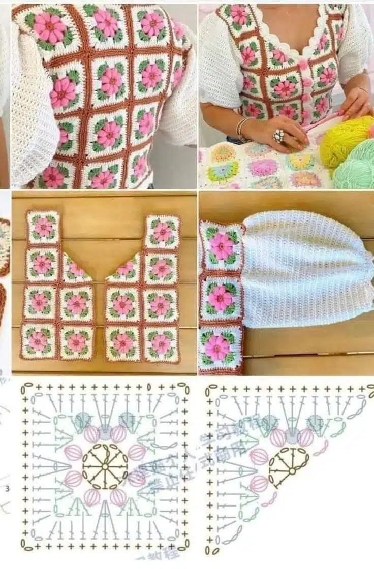 coats made with crochet squares 3