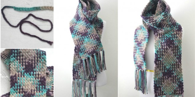 color pooling scarf