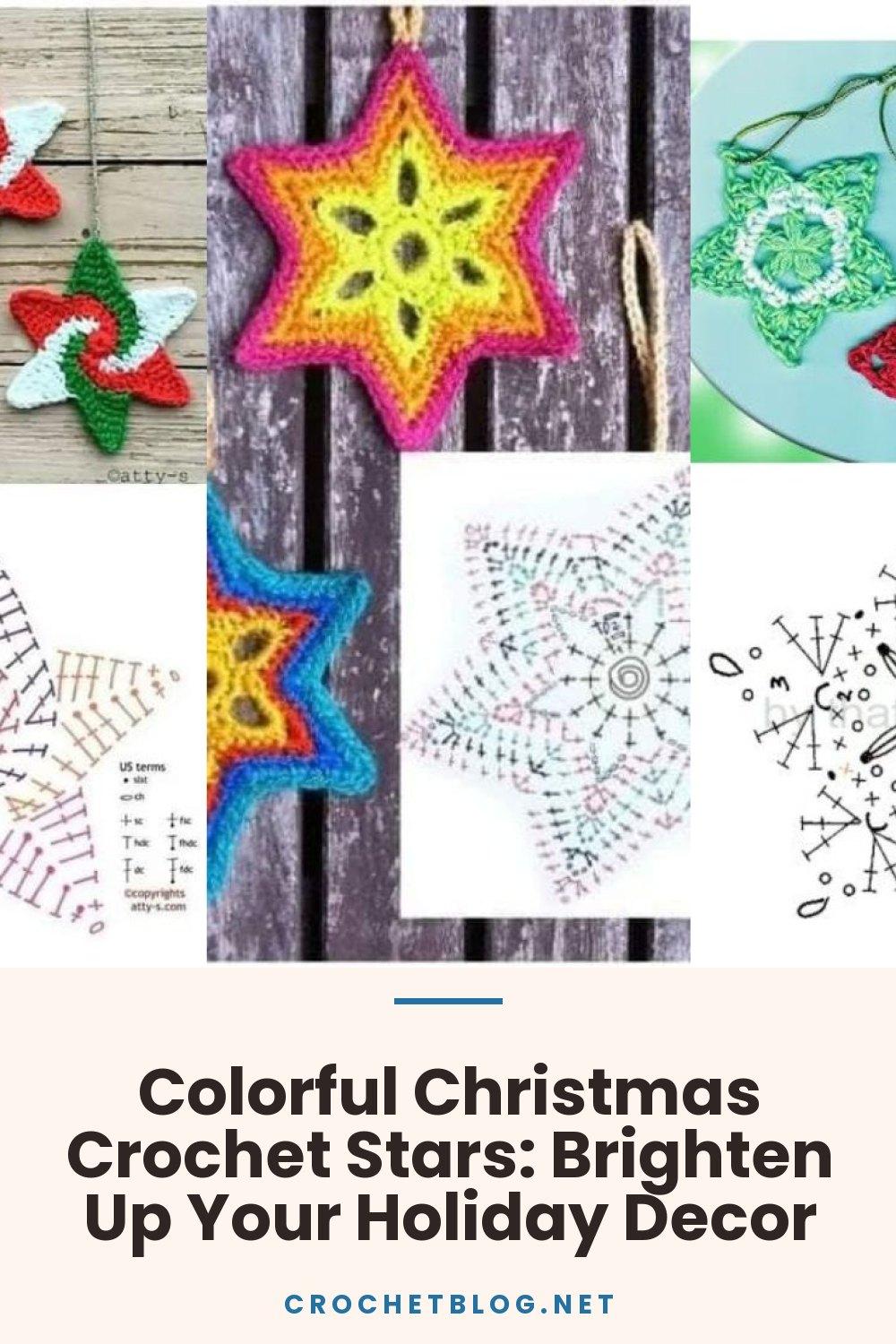 Colorful Christmas Crochet Stars: Brighten Up Your Holiday Decor