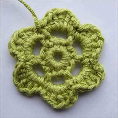 colorful crochet flower step by step guide 4