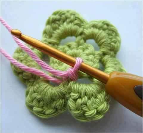 colorful crochet flower step by step guide 6