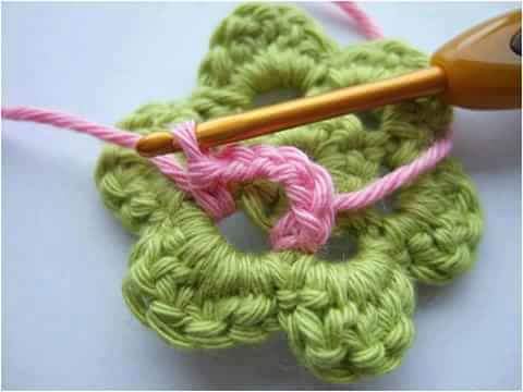 colorful crochet flower step by step guide 7
