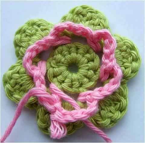 colorful crochet flower step by step guide 8