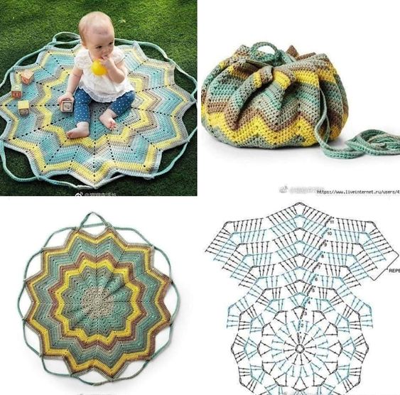 convertible blanket bag free crochet pattern 4