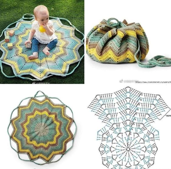 convertible blanket bag free crochet pattern