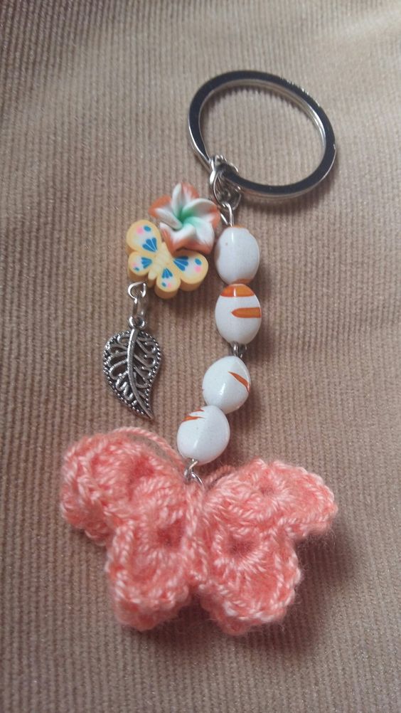 crafting a stunning crochet butterfly keychain 4