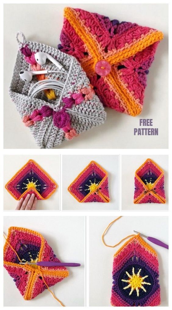 crafting a stylish crochet envelope bag 1