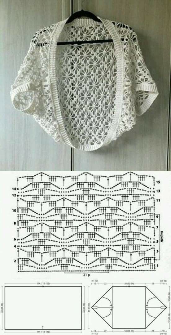 create crochet bolero jacket 1 1