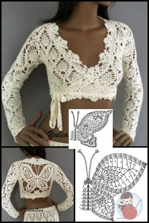 create crochet bolero jacket 5